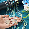 10 Strands 5 Colors AB Color Plated Transparent Glass Teardrop Beads Strands EGLA-TA0013-66-7