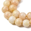 Ombre Effect Dyed Glass Beads Strands GLAA-T031-01O-07-4