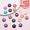 18 Kinds Natural & Synthetic Gemstone Cabochons G-PH0034-24-WH-2