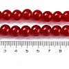 Imitation Jade Glass Round Beads Strands GLAA-A016-01F-3