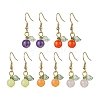 5Pairs 5 Colors Acrylic Dangle Earrings EJEW-JE05749-1
