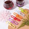 Long Silicone Wine Glass Label AJEW-PH0016-64-5