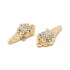 Rack Plating Eco-friendly Alloy Rhinestone Pendants FIND-A025-21G-01-2