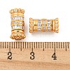 925 Sterling Silver Micro Pave Cubic Zirconia Screw Clasps STER-U001-05A-G-3