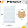50Pcs Cat Shape Kraft Paper Earring Cards CDIS-CJ0001-02-2