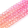 Transparent Gradient Color Glass Beads Strand GLAA-TAC0022-05D-2