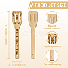 6Pcs Bamboo Spoons & Knifes & Forks AJEW-WH0411-019-3