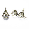 Rack Plating Brass Locket Pendants KK-N245-001AB-3