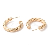 Brass Twist Rope Stud Earrings Findings EJEW-Q765-01G-2