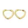 Rack Plating Brass Heart Hoop Earrings for Women EJEW-D059-23G-1