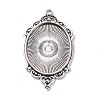 Tibetan Style Alloy Pendant Cabochon Settings FIND-XCP0006-05AS-1