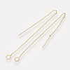 Brass Stud Earring Findings KK-S348-410G-1