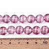 Handmade Foil Glass Beads Strands FOIL-N033-05F-4