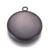 304 Stainless Steel Pendant Cabochon Settings STAS-G127-13-16mm-B-2