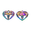 Rainbow Color Alloy Pendants PALLOY-T054-160-3