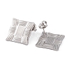 304 Stainless Steel Stud Earrings for Women EJEW-A049-05P-2