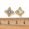 Rack Plating Brass Micro Pave Cubic Zirconia Charms KK-G513-03G-3