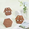 Walnut Stud Earrings Plate EDIS-WH20010-01B-3