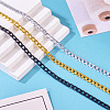 6M 3 Colors Oxidated Aluminium Twisted Chains CHA-YS0001-03-5
