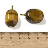 Natural Tiger Eye Pendants G-G110-08G-02-3