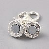 Alloy Rhinestone Magnetic Clasps ALRI-TAC0001-01S-2