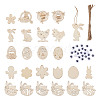 Wooden Cutouts Ornaments WOOD-TA0002-39-11