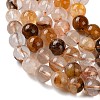 Natural Yellow Hematoid Quartz/Golden Healer Quartz Beads Strands G-C268-B01-02-4