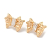 Brass Stud Earrings EJEW-R158-03G-1