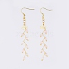 Natural & Synthetic Gemstone Dangle Earrings EJEW-JE03634-2