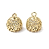 Brass Micro Pave Cubic Zirconia Charns KK-Z143-03G-02-1