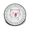 Always Sleepy Club Cat Enamel Pins JEWB-K040-09EB-1