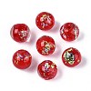 Handmade Foil Lampwork Beads LAMP-T021-31F-1