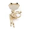 Alloy with Cat Eye Brooch JEWB-Q030-46G-1