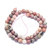 Natural Plum Blossom Jade Beads Strands G-K310-A14-8mm-2