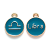 Alloy Enamel Pendants ENAM-S124-01A-05K-1