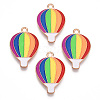 Rainbow Color Pride Alloy Enamel Pendants ENAM-K067-11-1