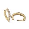 Brass Huggie Hoop Earring Findings KK-P150-42G-2