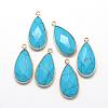 Synthetic Turquoise Pendants G-S221-11G-2