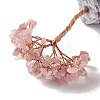 Natural Rose Quartz Tree Display Decoration DJEW-G027-10RG-04-3