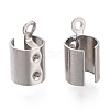Tarnish Resistant 304 Stainless Steel Folding Crimp Ends STAS-L262-04C-P-2
