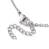 Crystal Stone Cage Pendant Necklaces NJEW-JN04755-02-4