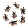 Alloy Enamel Pendants X-ENAM-D023-05KCG-1