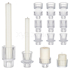 16Pcs 4 Styles Glass Candle Cups AJEW-HY0003-34-1