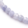 Faceted Natural Tanzanite Beaded Bracelets for Women BJEW-JB05928-01-2