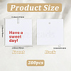 200Pcs Paper Thanks Greeting Cards DIY-SP0004-35-2