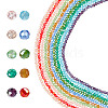 10 Strands Electroplate Glass Beads Strands EGLA-HY0001-09-1