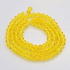 Faceted Bicone Glass Beads Strands X-EGLA-P017-4mm-05-2