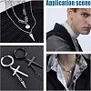 32Pcs 4 Style 2 Colors 304 Stainless Steel Pendants STAS-UN0026-37-7