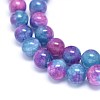 Natural Dyed Jade Beads Strands G-F601-A04-3