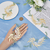 Gorgecraft 4Pcs 2 Styles Polyester Embroidery Appliques AJEW-GF0008-41-3